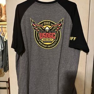 Gray and Black Men's Short Sleeve 2022 USDGC Tee